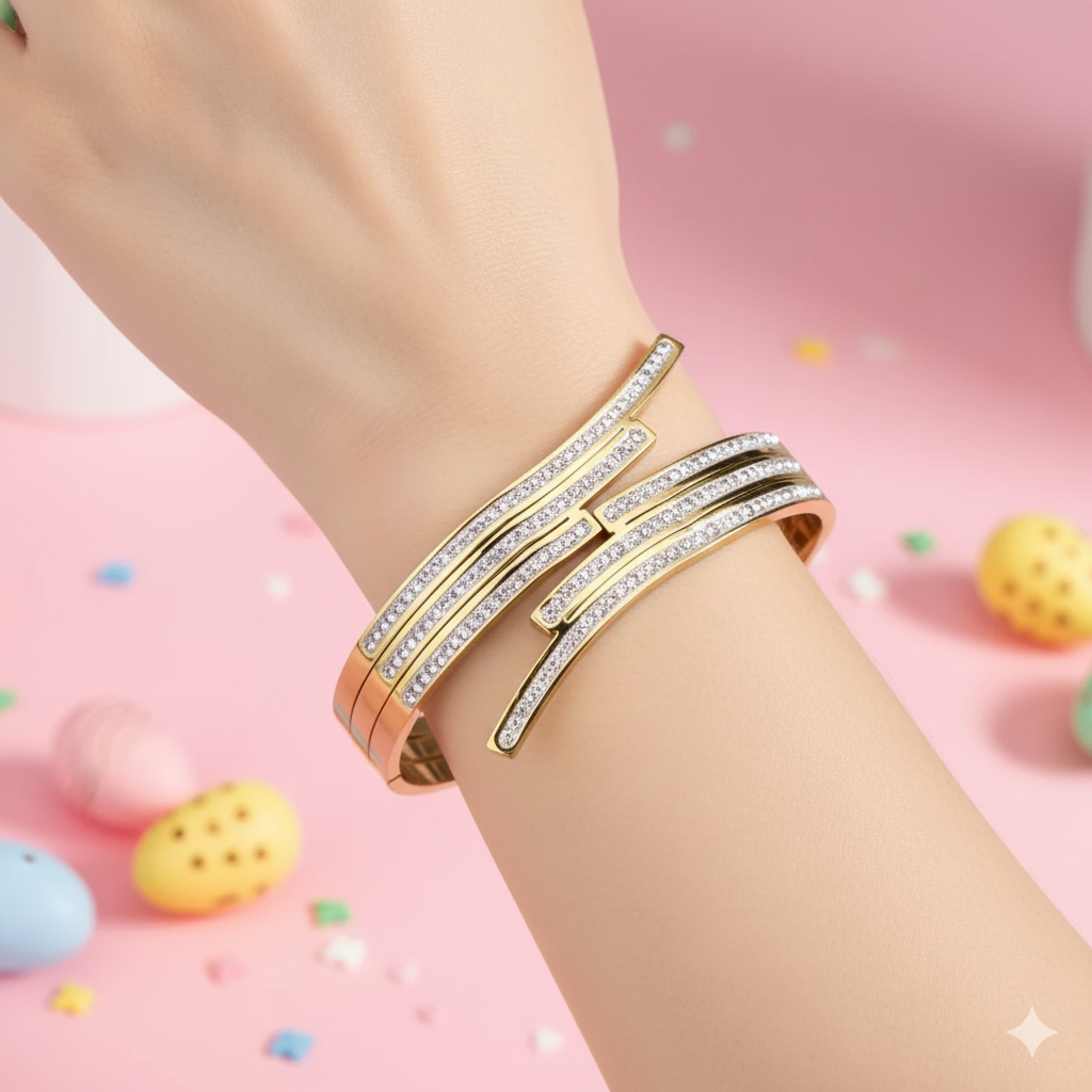 18k Gold Plated AD Bracelet