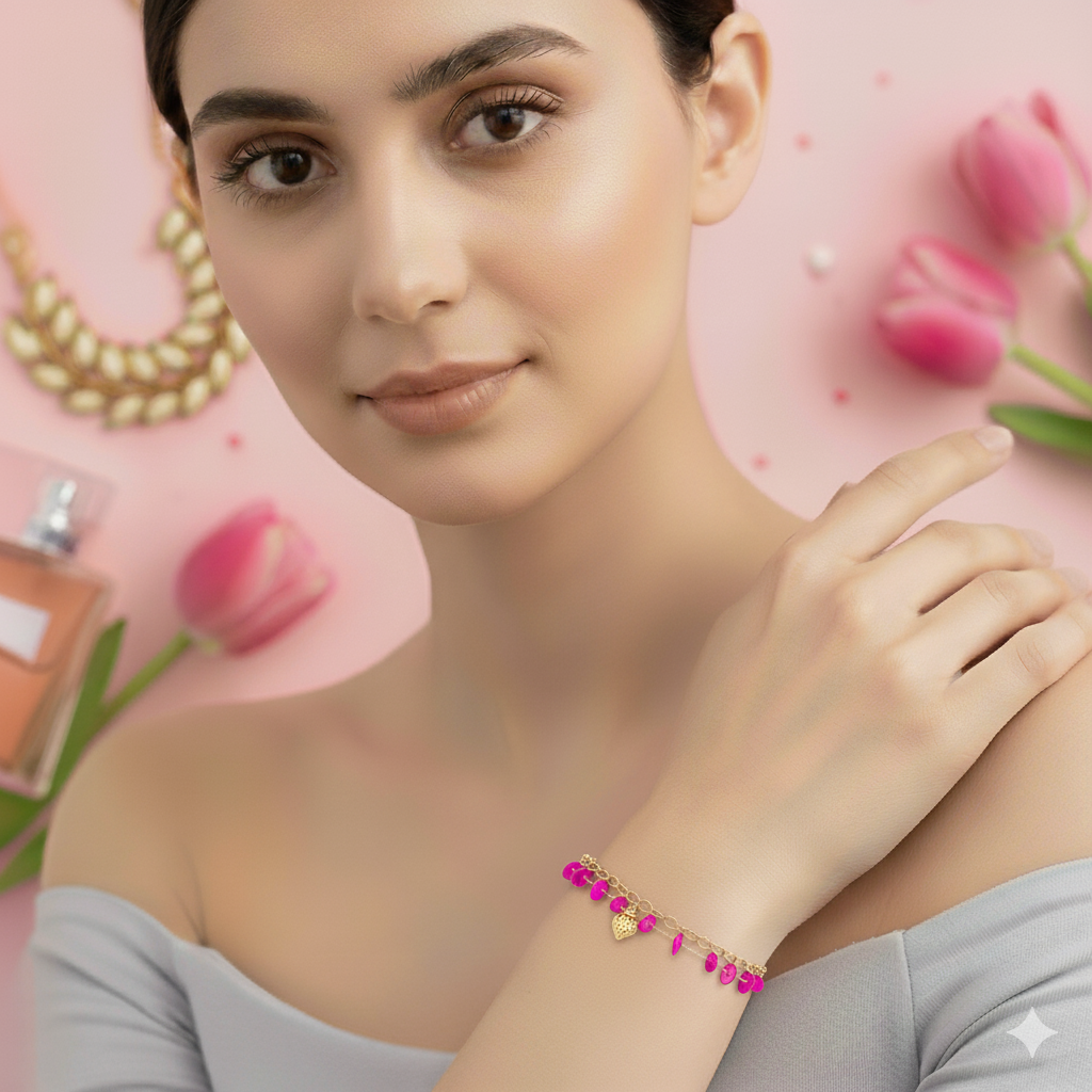 Double Chain Anti Tarnish Charm Bracelets