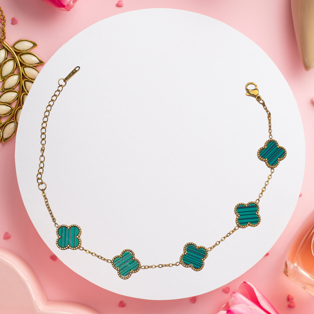 Green Clover Charm Bracelets