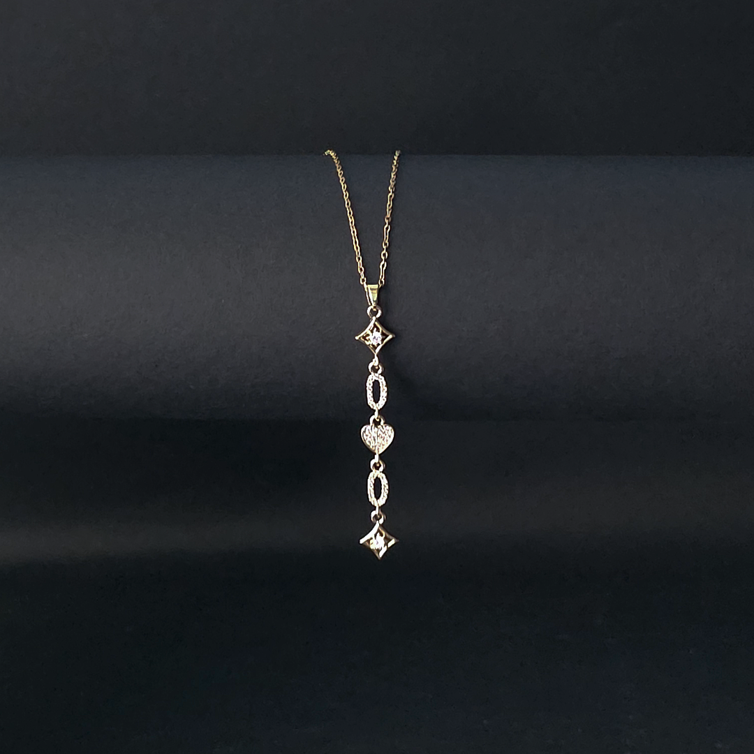 Long Pendent Heart Necklace