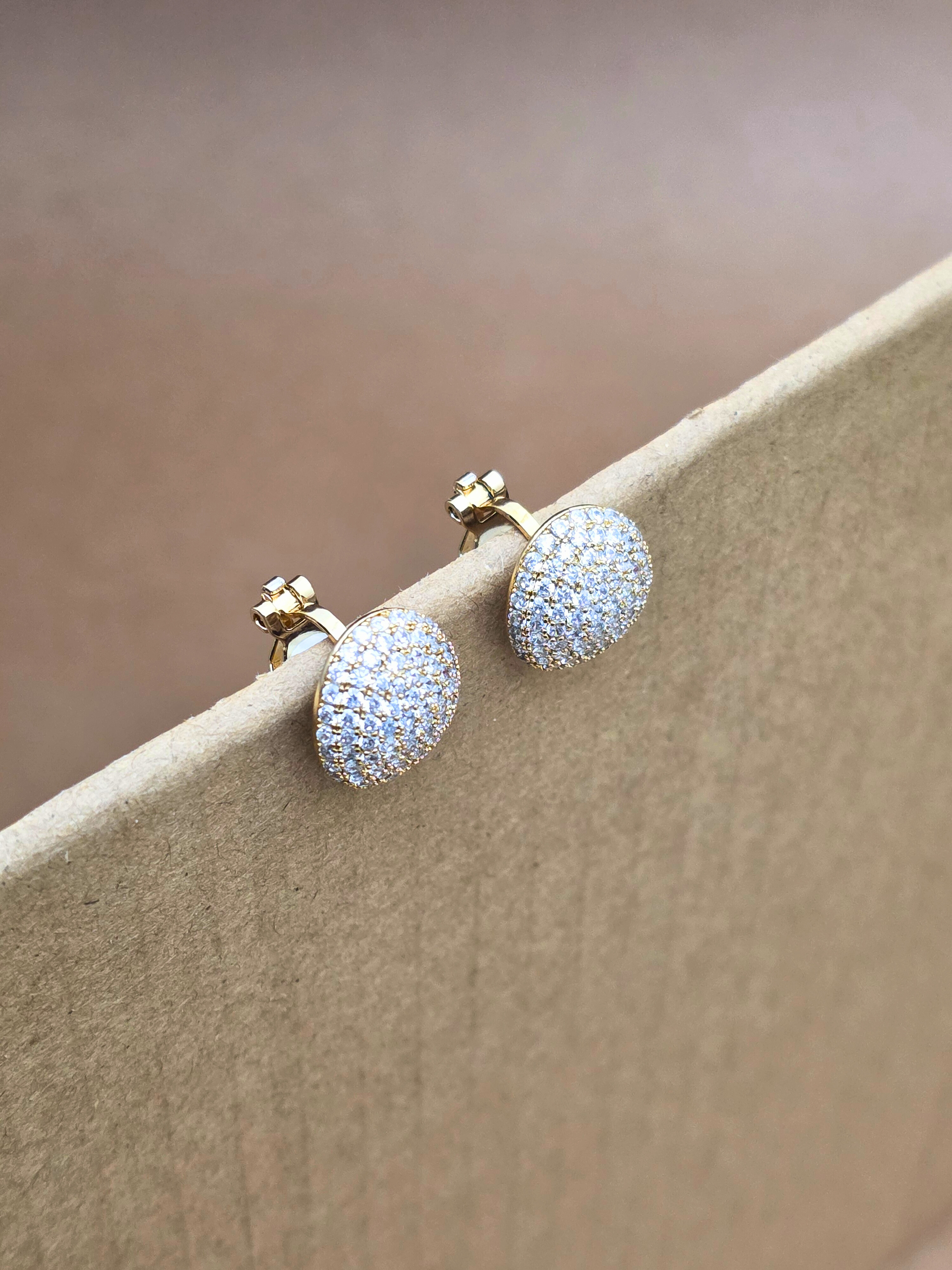 Golden Stud Earrings