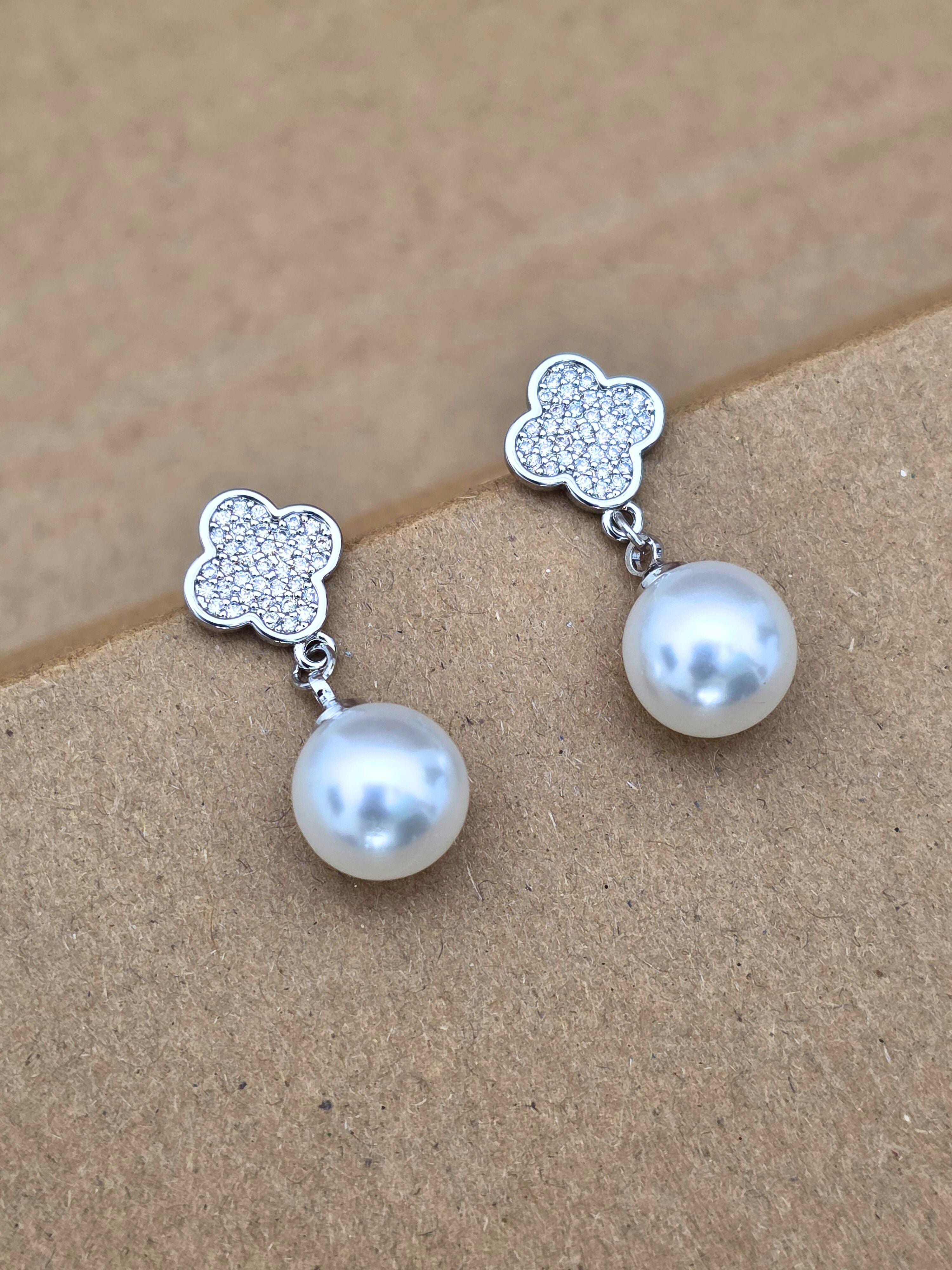 Elegant Pearl Drop Earrings