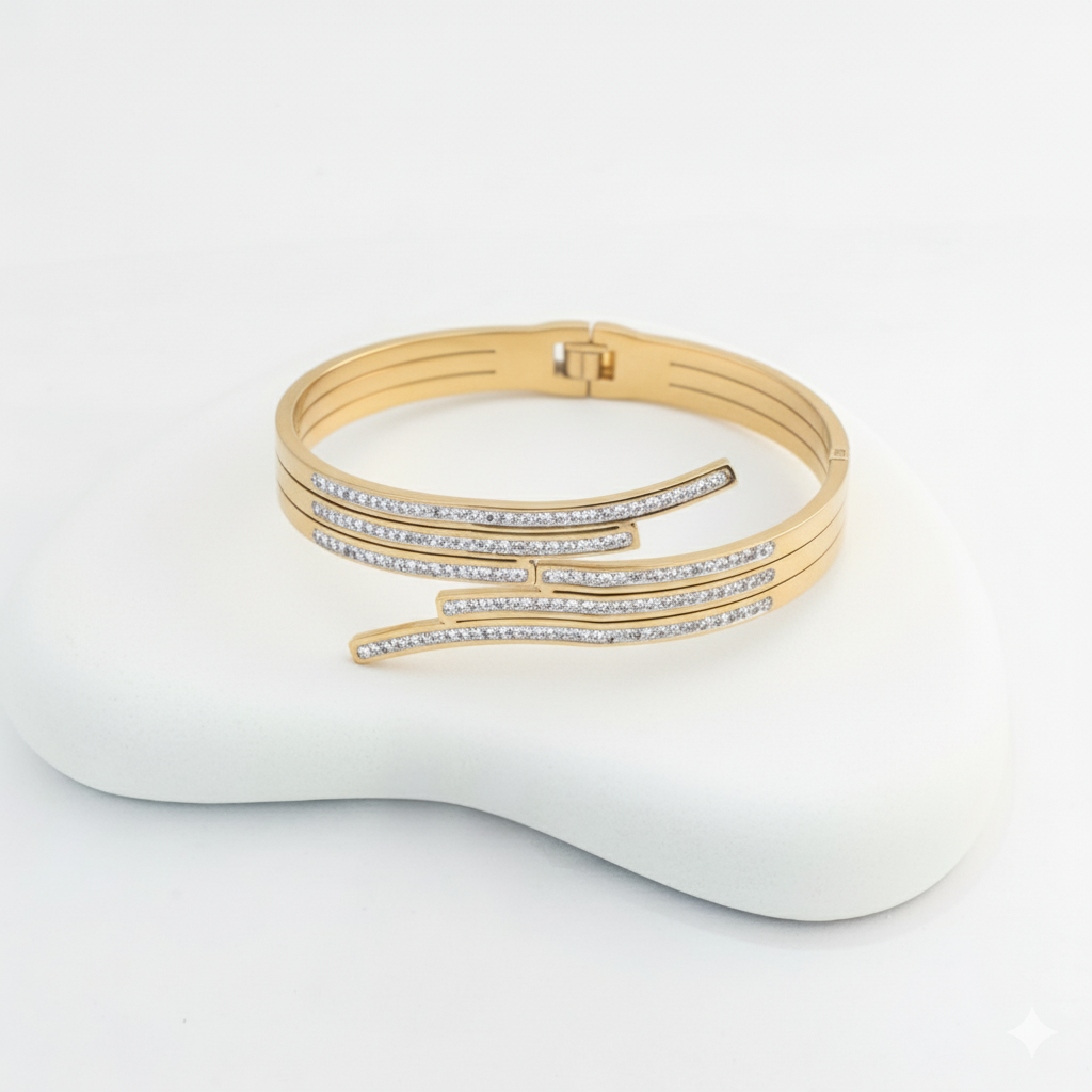18k Gold Plated AD Bracelet