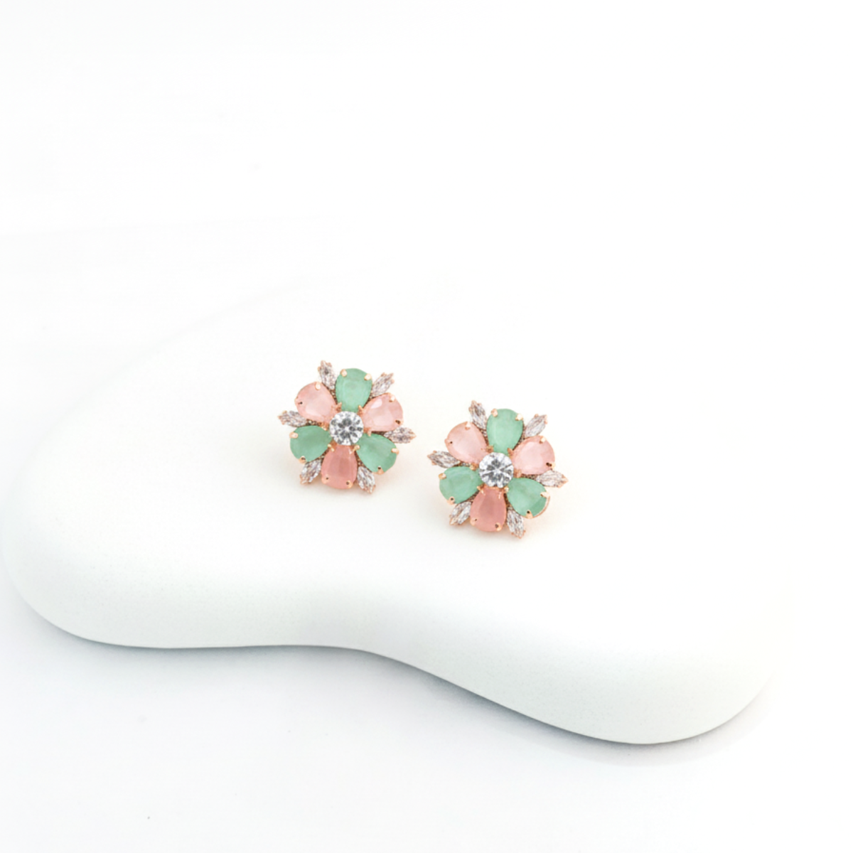 Rhinestone Crystal Stud Earrings for Girls and Women