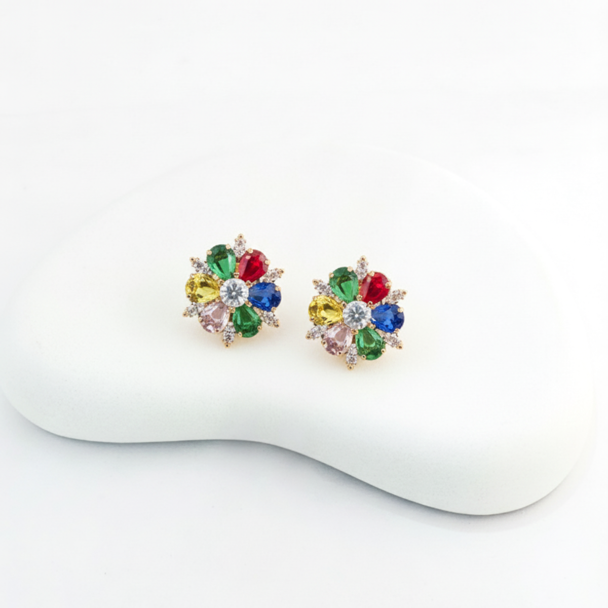 Rhinestone Crystal Stud Earrings for Girls and Women