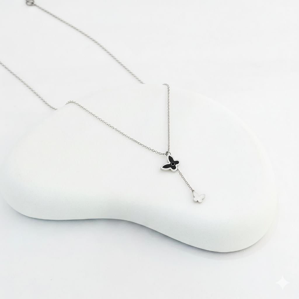Silver Plated Butterfly Chain Pendant