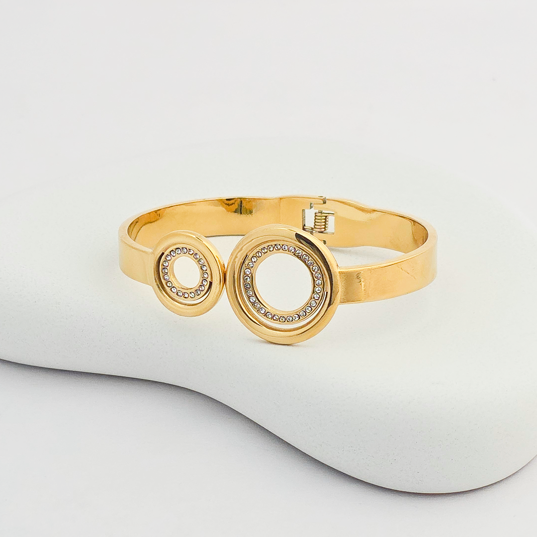 Anti Tarnish Gold Plated Cuff Bracelet