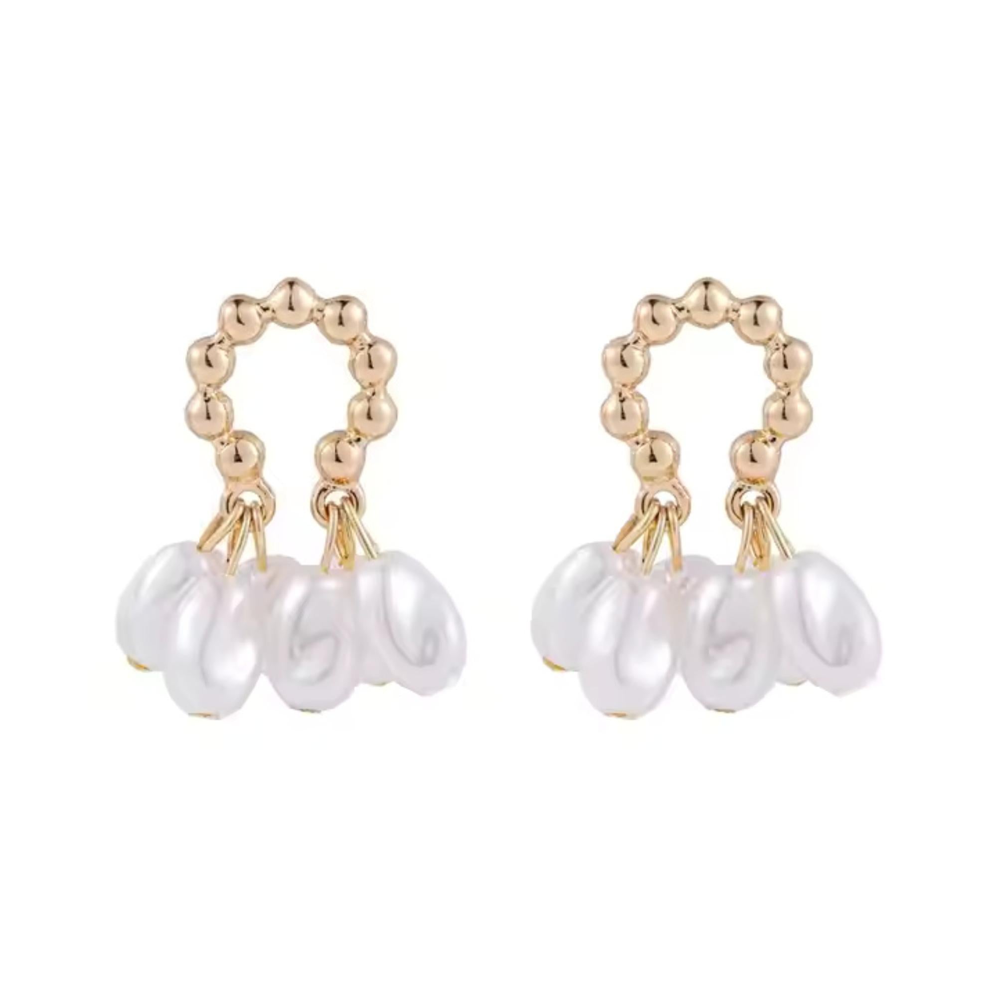 Enmode Latest Stylish Pearl Pendant Earring for Women and Girls