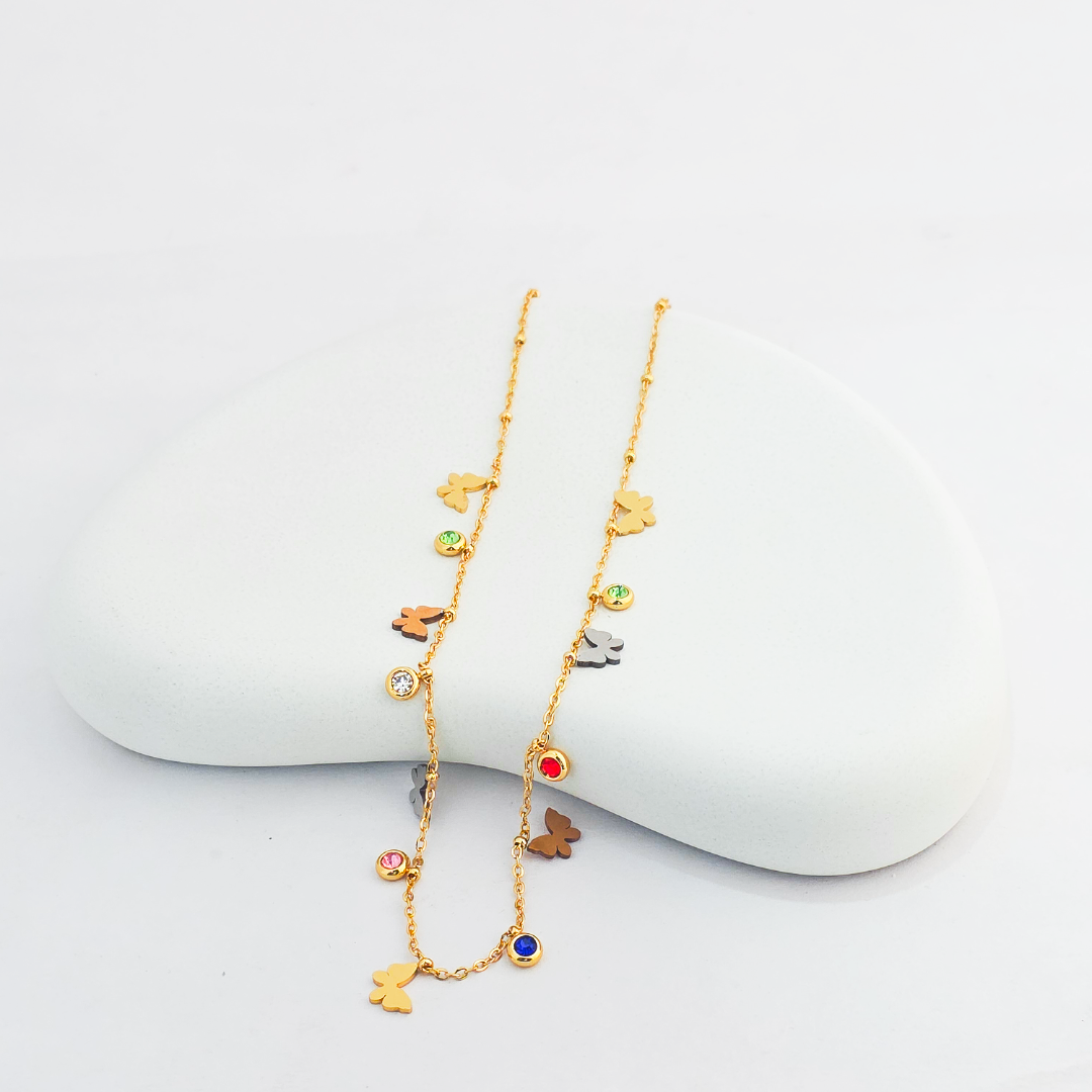 Butterfly Stone Necklace